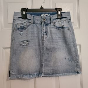 Jean mini skirt